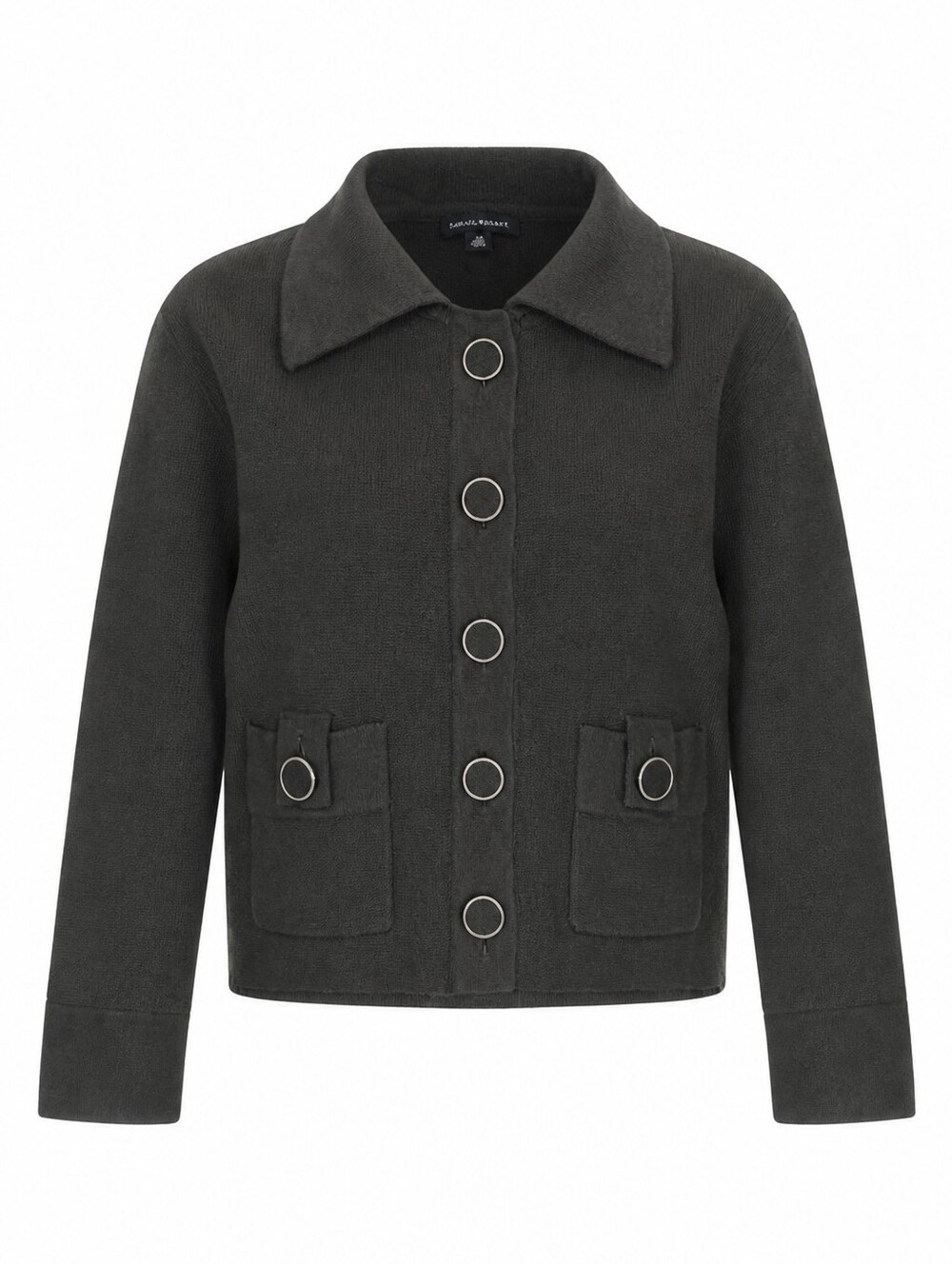 Wool SILK BANANA REPUBLIC Button Cardigan Sweater Jacket XS Olive Dark Green